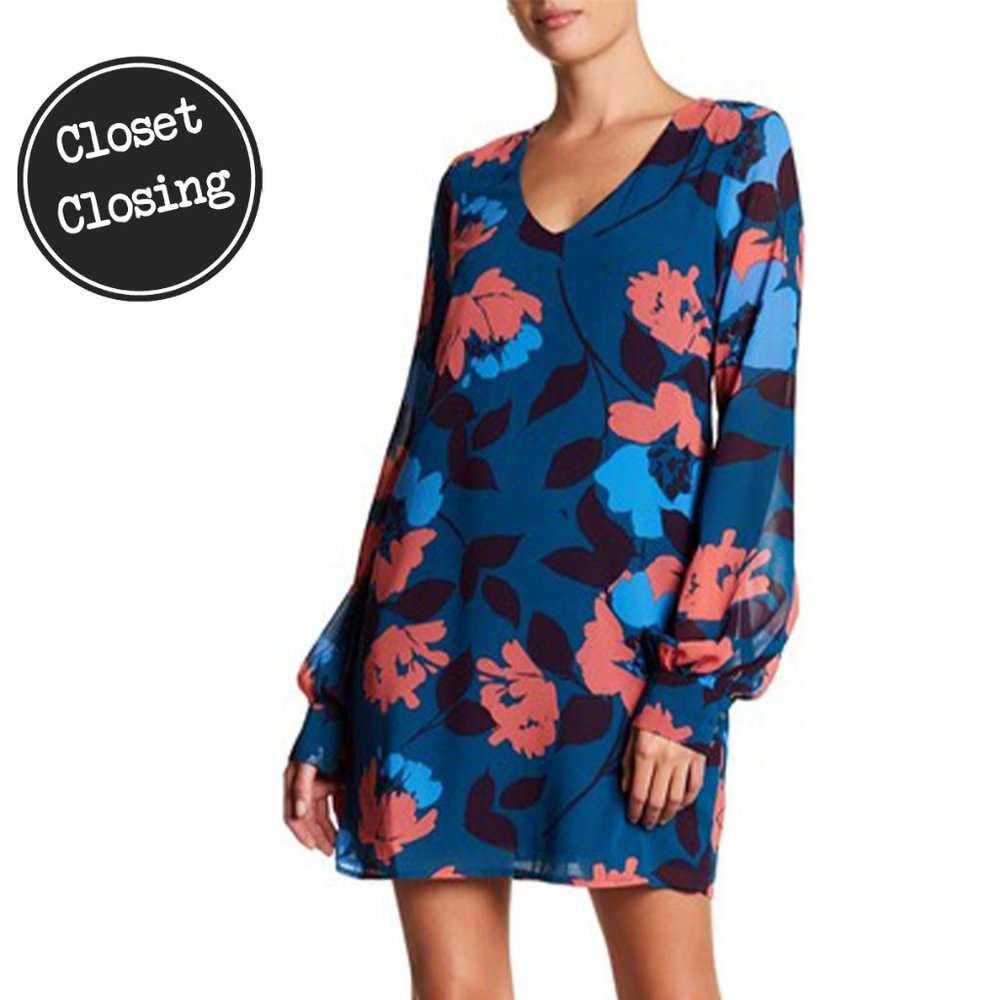 [Charles Henry] Floral Print Shift Dress